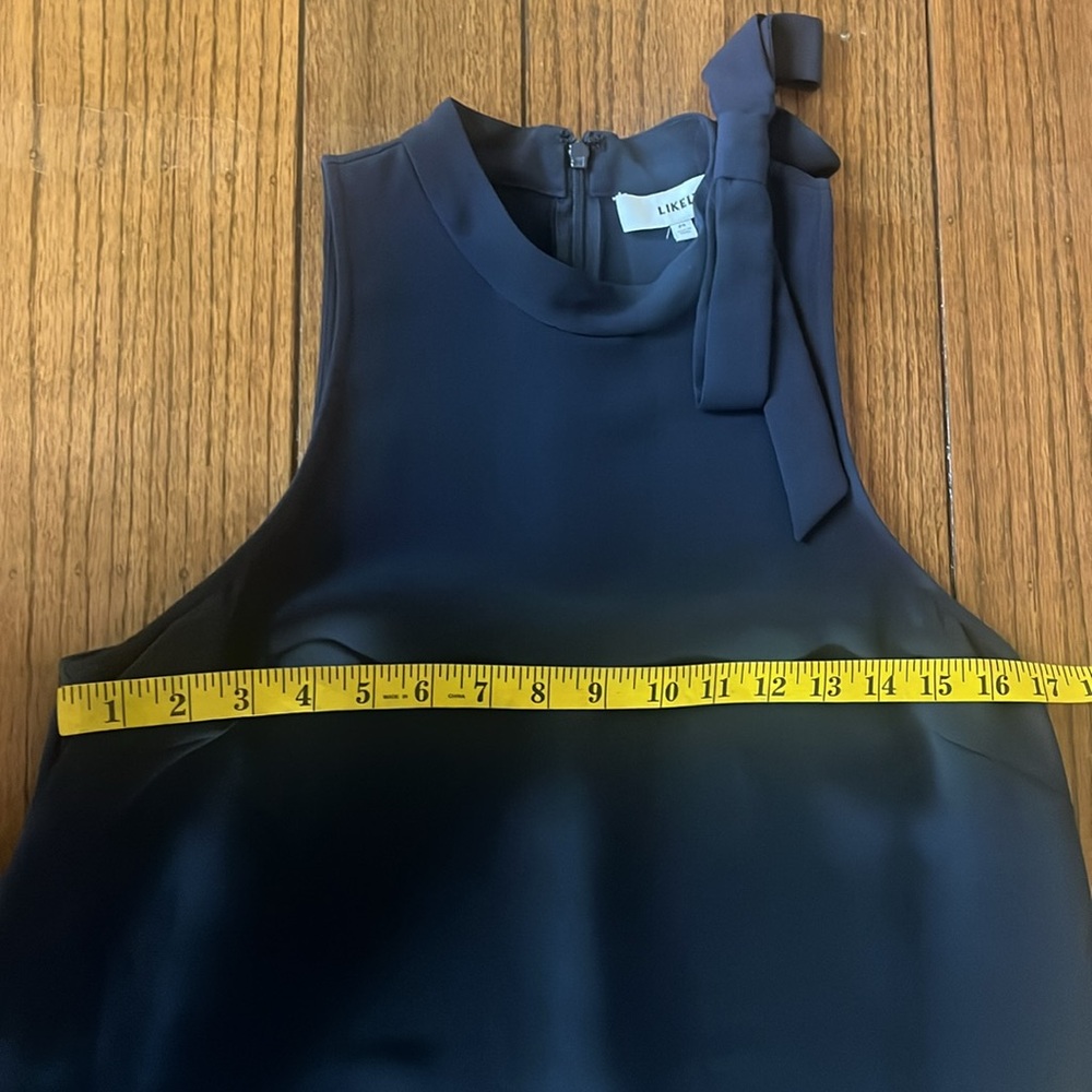 Likely Navy Ruffle Cocktail Dress - Picture 9 of 10